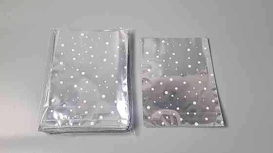 Пакет із малюнком для пакування подарунків (15*20) No413 (4) фольгований "Конфеті" (100 шт.) Харків