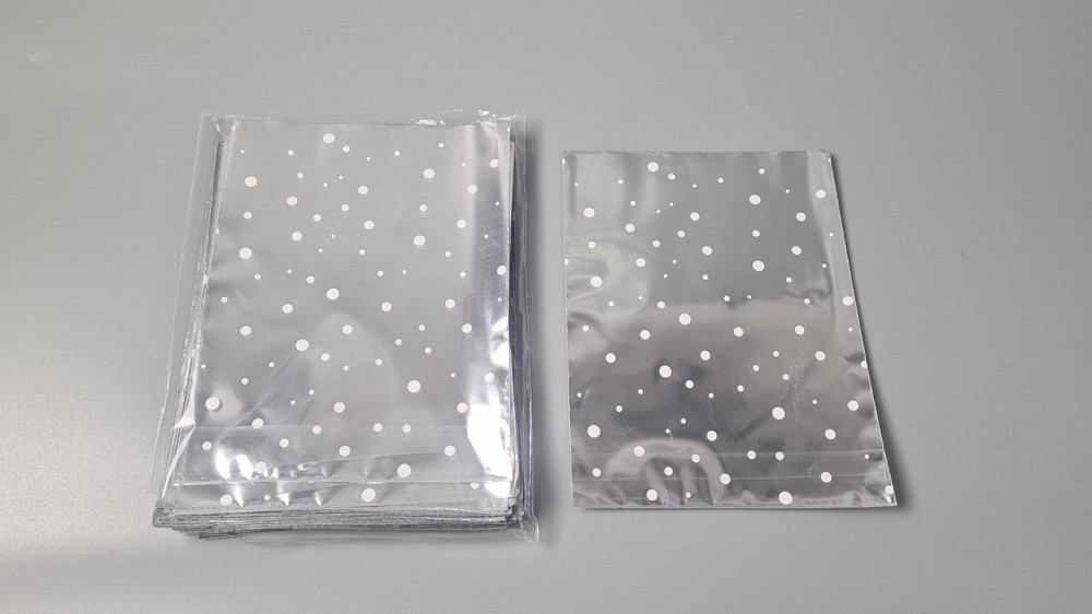 Пакет із малюнком для пакування подарунків (15*20) No413 (4) фольгований "Конфеті" (100 шт.) Харків - фото 1