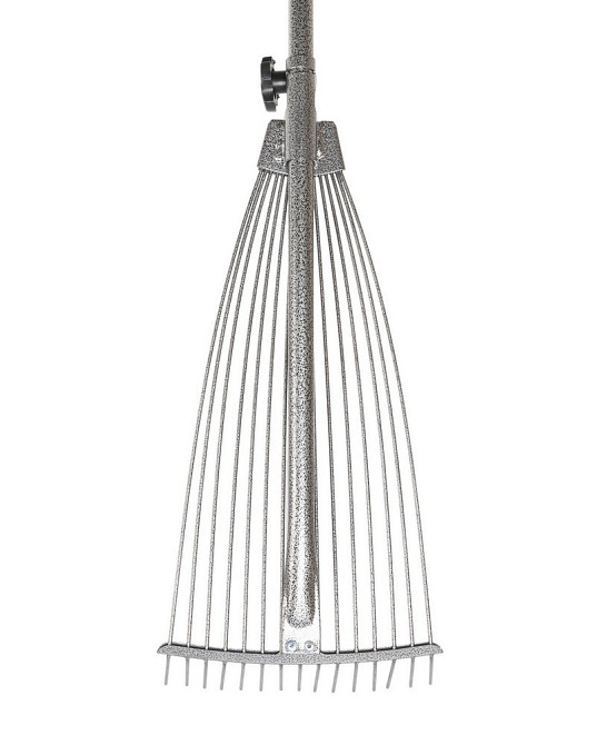 Граблі віялові розсувні фарбовані ГОСПОДАР 15 спиць 500х340 мм із держаком 14-6296 Рівне - фото 2