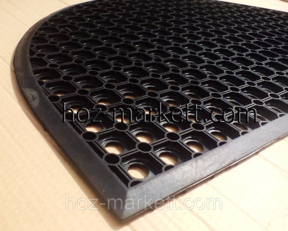 Коврик  90 см х 60 см резиновый сотами полукруглый Харьков - изображение 5