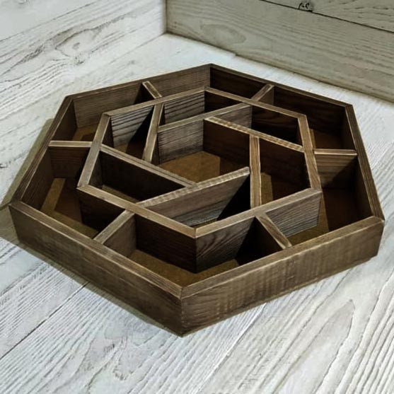 Менажница деревянная 