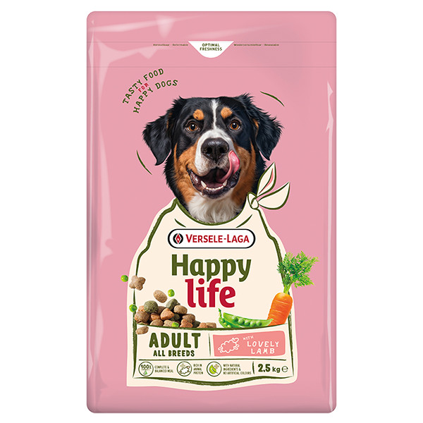 Happy Life Adult with Lamb ХЕППІ ЛАЙФ ЯГНЯ сухий преміум корм для собак всіх порід Київ - фото 1