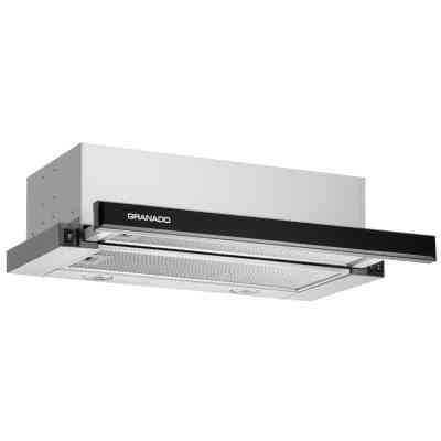 Вытяжка кухонная GRANADO Telde 603-700 inox black glass (GCH16371) Винница
