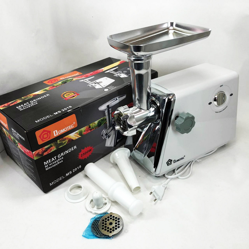 Мясорубка металлическая, Мощная домашняя мясорубка Электрическая с колбасной насадкой MQ-30 Львов - изображение 3