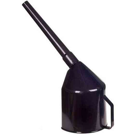 Лійка для палива з фільтр-сіткою пластикова чорна Киев