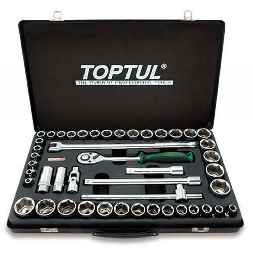 Комбінований набір інструментів TOPTUL 1/2" (дюйм+метр.) 46ед. GCAD4601 Чернігів - фото 1