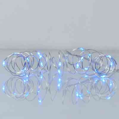 Гирлянда YES! Fun Нить на медной проволоке 20 LED Синяя 2 м Статичная На батарейках (975025) Винница