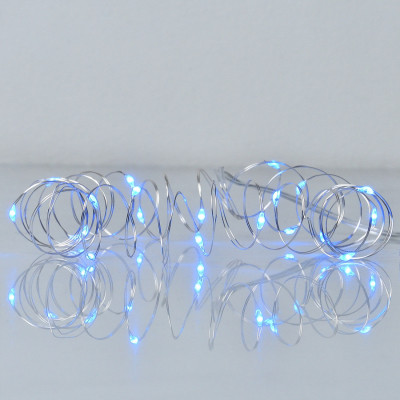 Гірлянда YES! Fun Нитка на мідному дроті 20 LED Синя 2 м Статична На батарейках (975025) Вінниця - фото 1