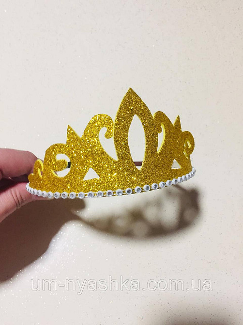 Диадема на обруче Корона с глиттером Кривой Рог - изображение 5