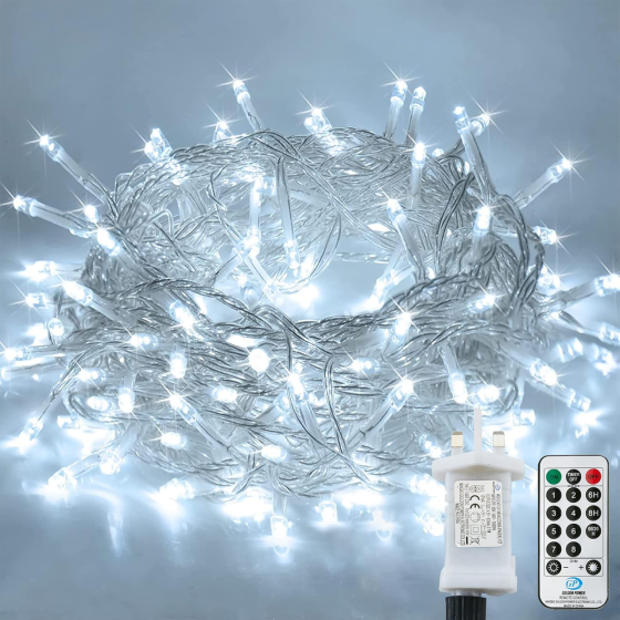Гірлянда Lezonic Outdoor Fairy Lights 12 м — холодне світло, що створює атмосферу преміум простору Київ