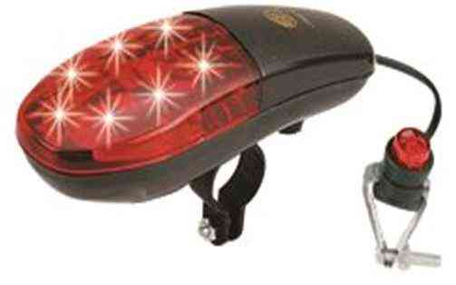 Сигнал велосипедный с подсветкой (банан) (черно- красный, 7 LED) (mod:JY-251) KL Мукачево