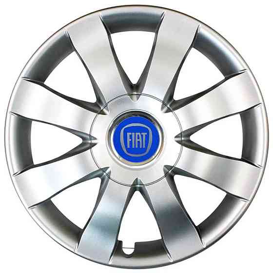 Автомобільні модельні ковпаки R15 Fiat (синій) 323 4шт, SJS, сріблясті Вінниця