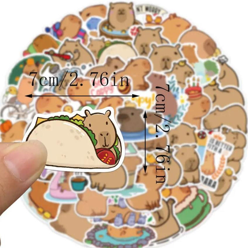 Наліпки з капібарою, наліпки з тваринами, вінілові водонепроникні наліпки для пляшки з водою, комп'ю Київ - фото 5