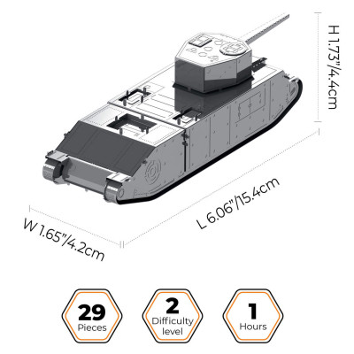 Конструктор Metal Time колекційна модель TOG II (MT067) Вінниця - фото 2