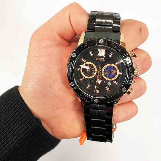 Чоловічі наручні годинники SKMEI, Чоловічі годинники на ланцюжку на подарунок Круті YZ-12 Івано-Франківськ