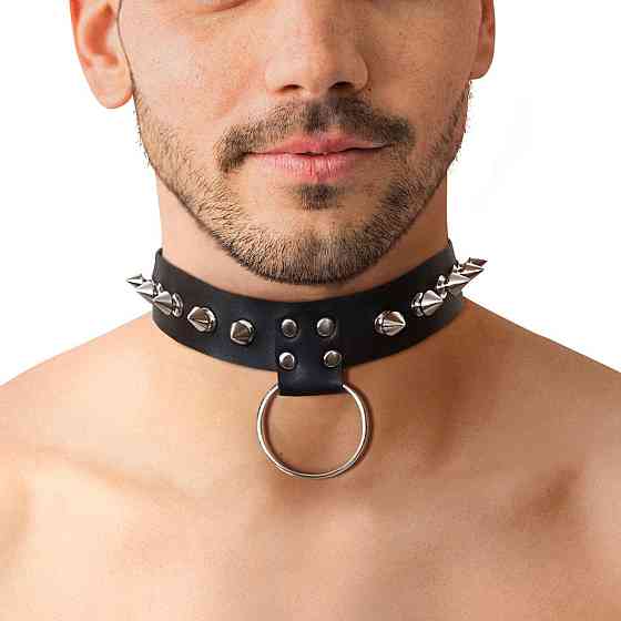 Чоловічий чокер з шипами Art of Sex - Stiles Leather and Spikes Sex Aura Київ