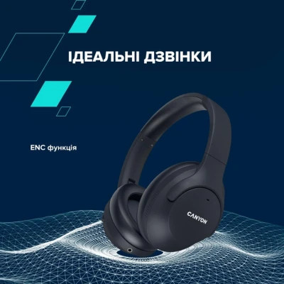 Навушники Canyon OnRiff 10 ANC Bluetooth Black (CNS-CBTHS10BK) Вінниця - фото 11