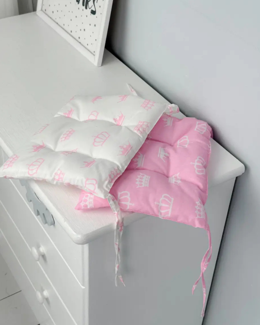 Подушка мягкая для детского стульчика 23х28, розовая в горошек Киев - изображение 14