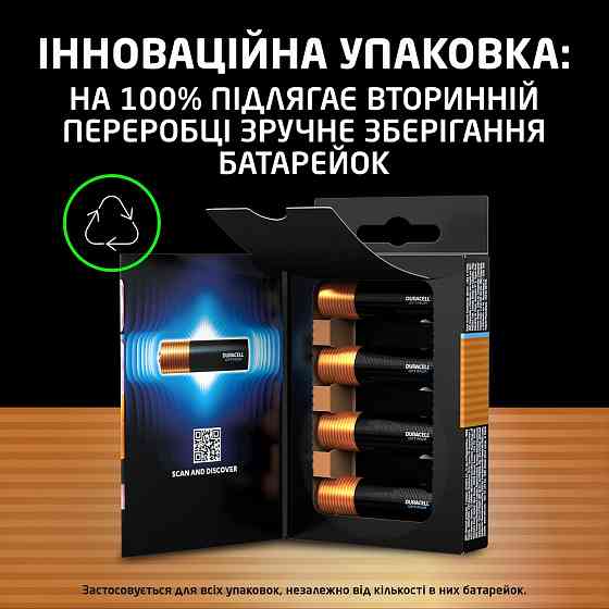 Лужні батарейки Duracell LR06 KPD 08*10 Optimum уп. 1x8 шт. (6835425) Київ
