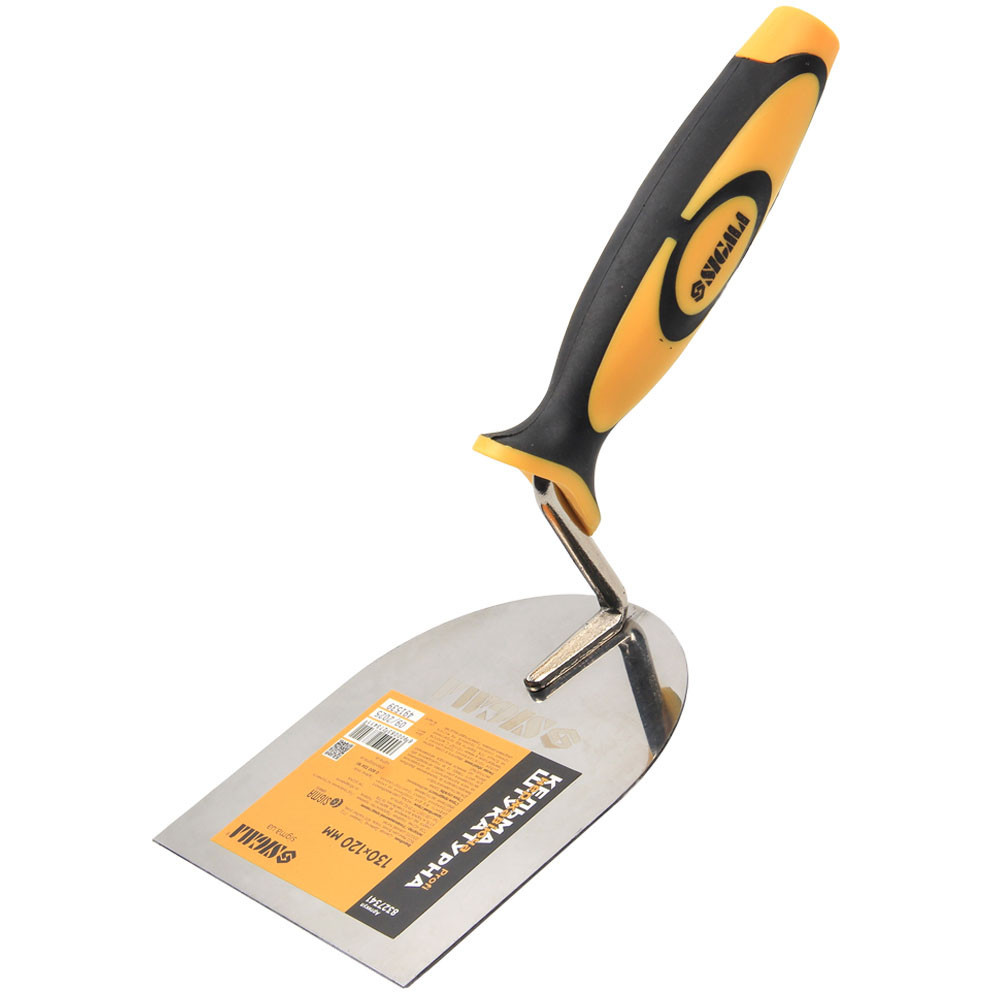 Кельма неіржавка штукатурна Profi 130 мм×120 мм SIGMA (8327341) Київ - фото 1