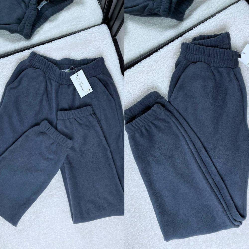 Жіночі спортивні штани джогери Турецький фліс "Polar" Сірий, 46/48 Одеса - фото 1