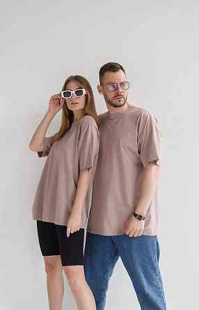 Футболка базовая оверсайз Какао 3XL/4XL Харьков