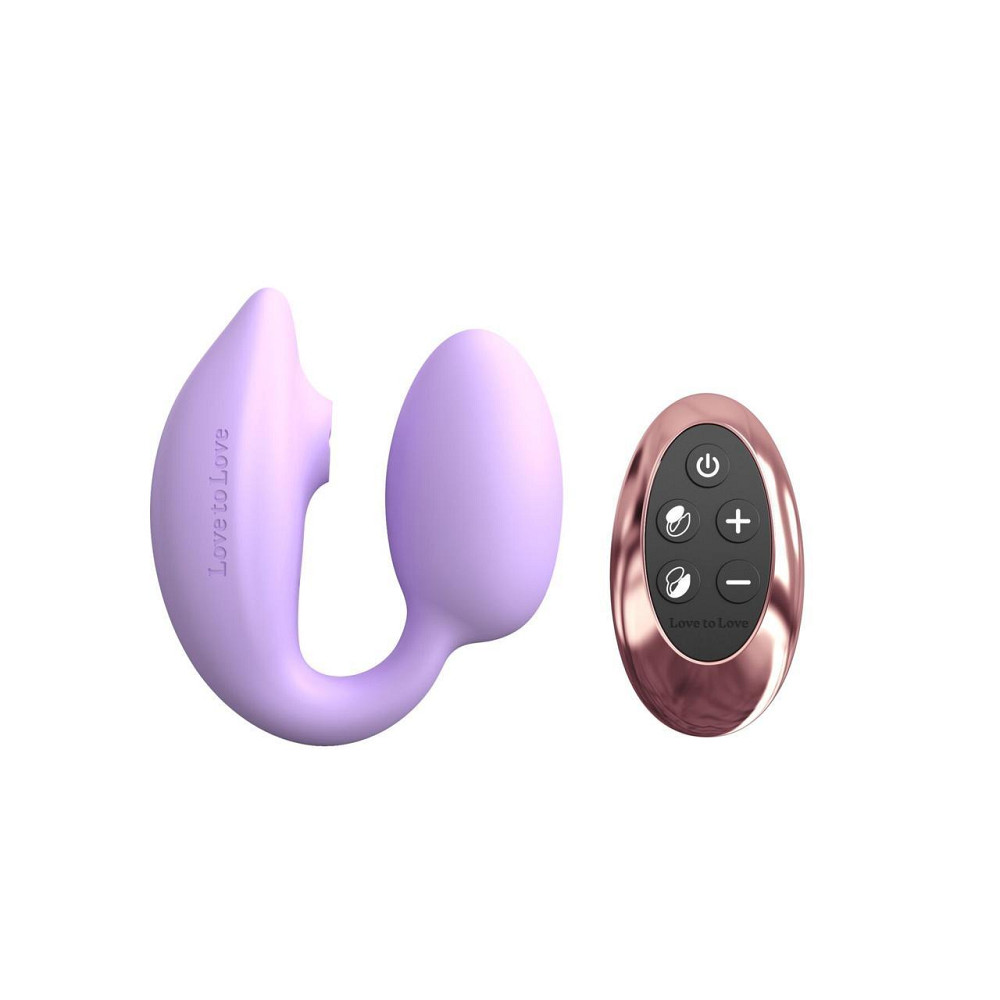 Віброяйце з вакуумною кліторальною стимуляцією Love To Love Wonderlover VIVA MAUVE Sex Aura Київ - фото 1
