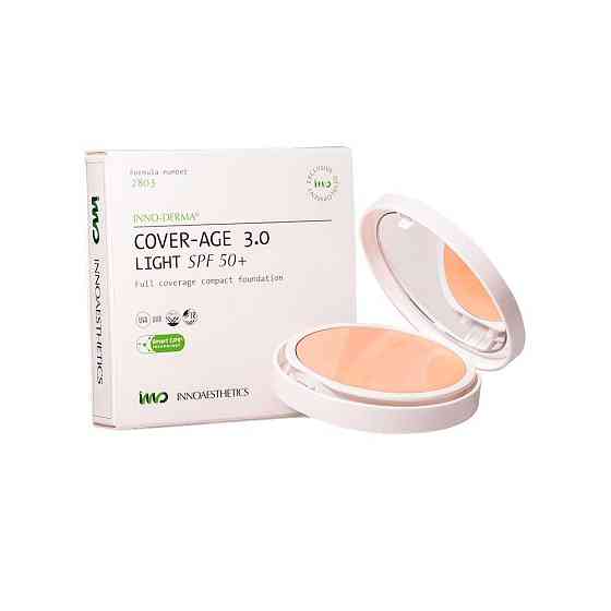 Крем-пудра SPF 50+ и HEVL со светлым тоном EPIGEN COVERAGE 3.0 LIGHT SPF 50+ Innoaesthetics, 14г Днепр