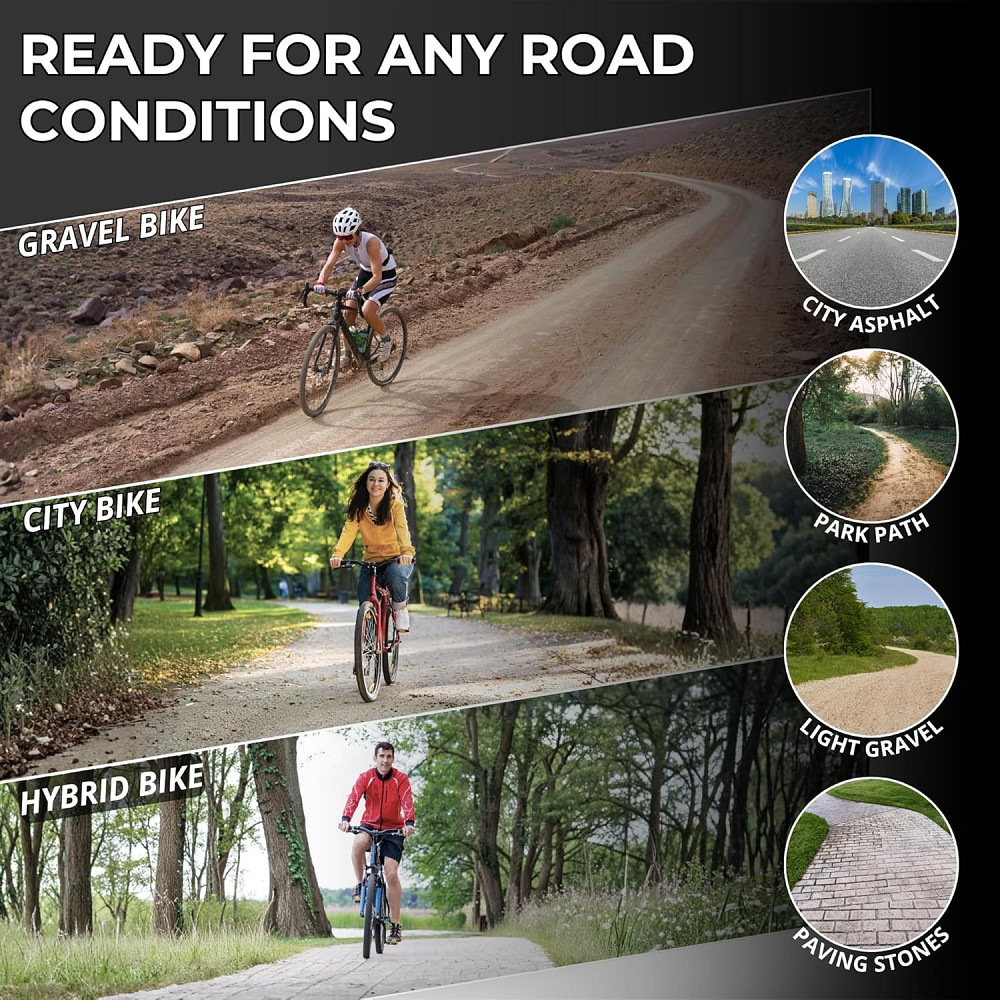 Складана велосипедна покришка Fincci 700x38C (40-622) Gravel/Hybrid із захистом від проколів Луцк - изображение 3