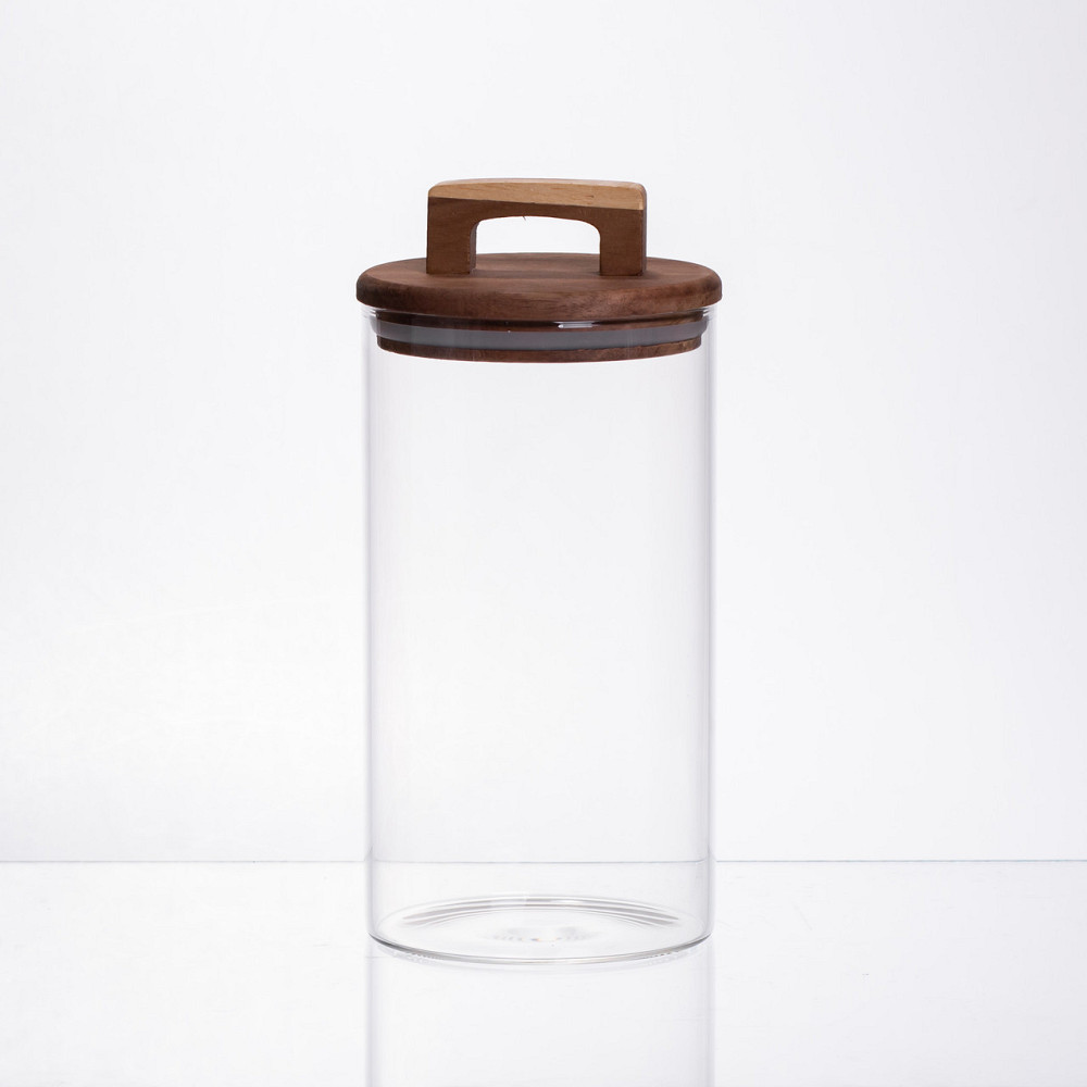 Банка для сипучих продуктів з бамбуковою кришкою 1.2 л 64486-67 Київ - фото 3