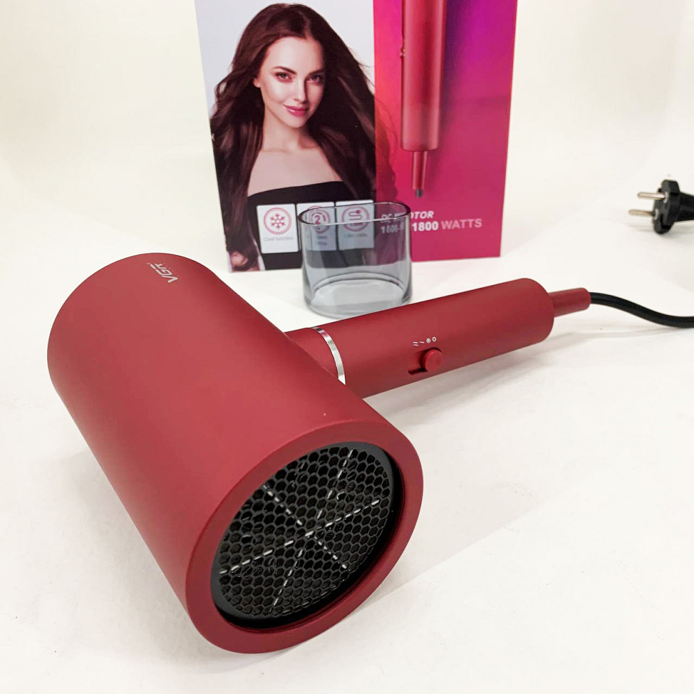 Фен для дома и салона, Фен для укладки прически волос с насадками универсальный VJ-54 Львов - изображение 6