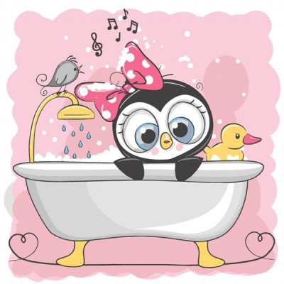 Картина по номерам ArtCraft Пінгвинятко 30х30 см (15503-AC) Вінниця - фото 1