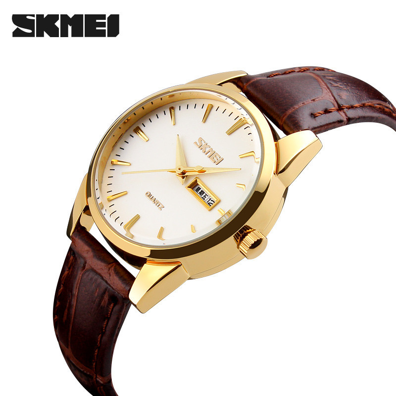Skmei 9073GDWT-S Gold-White lady Київ - фото 3