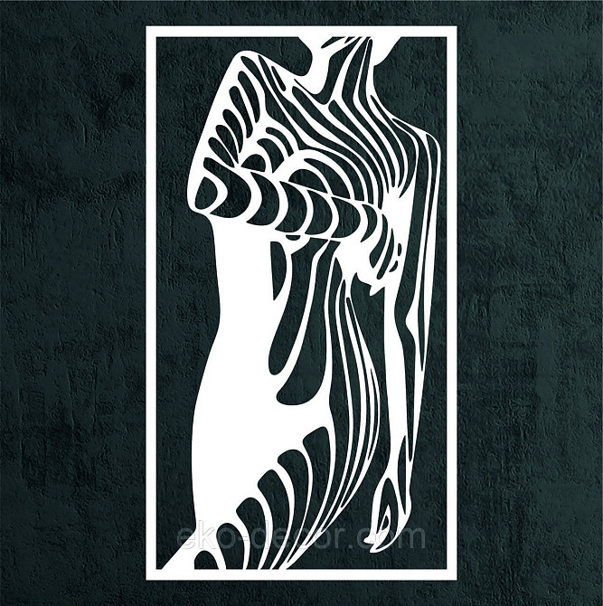 Декоративне настінне Панно «Сілует жінки», Декор на стіну 90*50 см, Білий Київ - фото 10