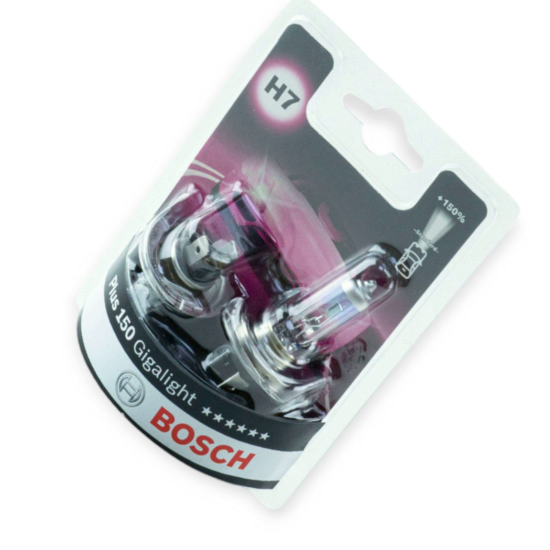 Автолампа 12V 55 W Gigalight 150% (2шт) H7 Мукачево - изображение 1