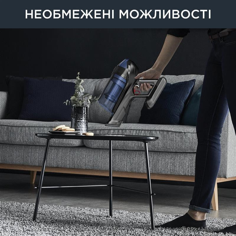 Аккумуляторний пилосос Rowenta X-Force Flex 12.60 Aqua RH98C0WO чорний/синій Харків - фото 15