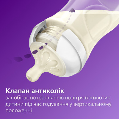 Соска Philips AVENT Natural средний поток 3+ мес 2 шт (SCY964/02) Винница - изображение 3