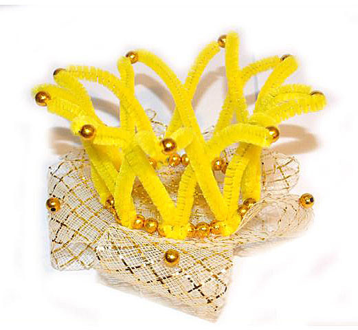 Заколка детская для девочки Корона желтая Киев - изображение 1
