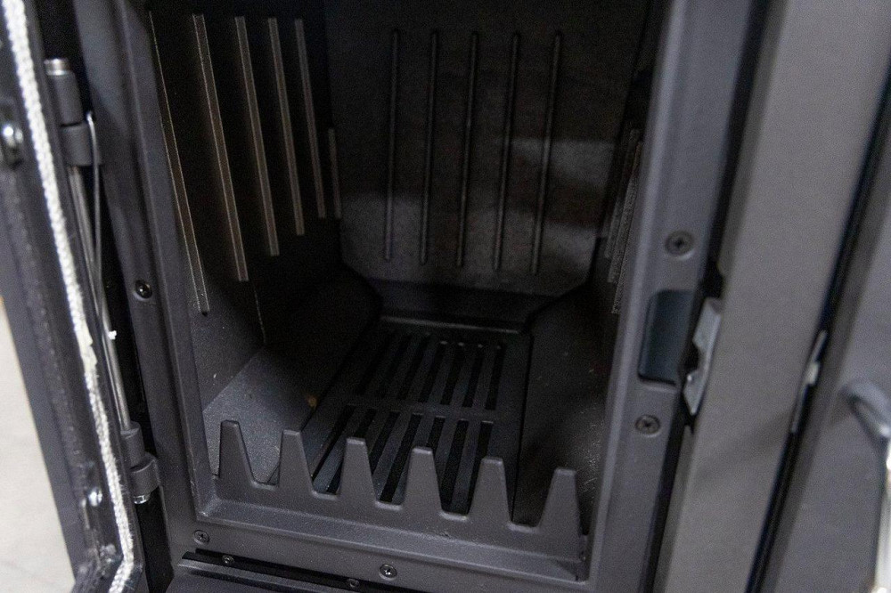 Піч-кухня чавунна Hosseven 4013 з духовкою та варильною поверхнею 8 кВт до 60 м2 опалювально-варильна біла піч на дровах Туреччина Тернопіль - фото 7