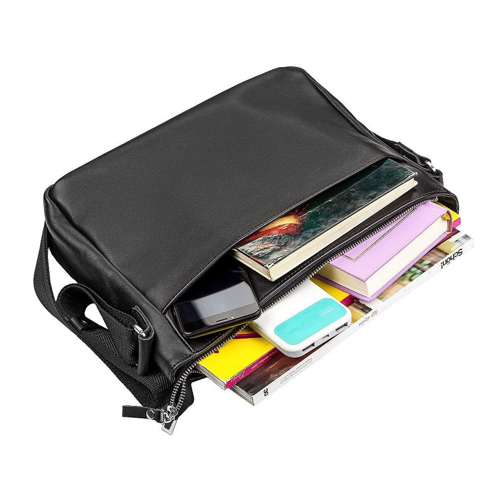 Сумка SHVIGEL 00858 шкіряна Чорна Київ - фото 5