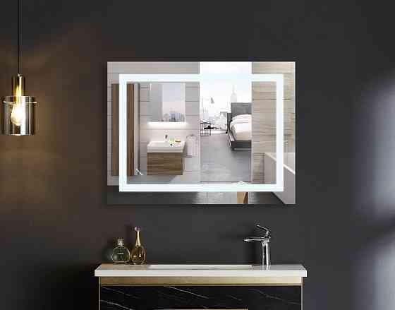 Дзеркало Mixxus WARM MR12-80x60-REVERSE з LED Touch, Anti-fog, димером, регулюванням яскравості  ( MI6672 ) 32283 Харків