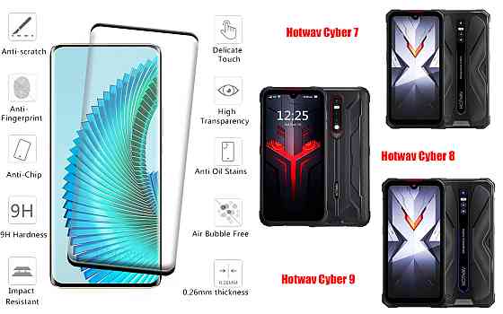 Захисне скло HyperGlass Pro для Hotwav Cyber 7, Cyber 8, Cyber 9 Pro – максимальна чутливість та захист Київ