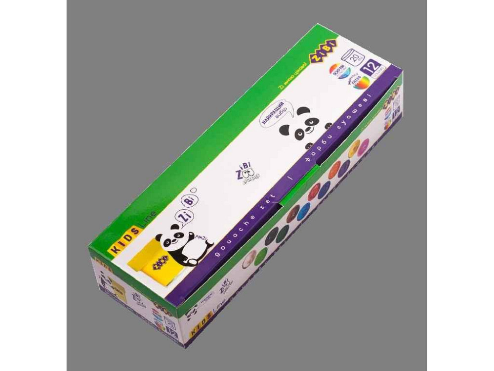 Гуаш 12 кол. х 20мл, KIDS Line ZB.6604 ТМ ZiBi Киев - изображение 1