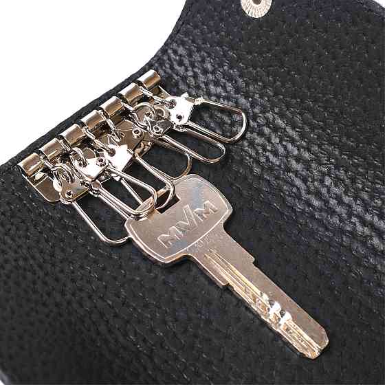 Стильна шкіряна ключниця Чорний (SHVIGEL) Київ