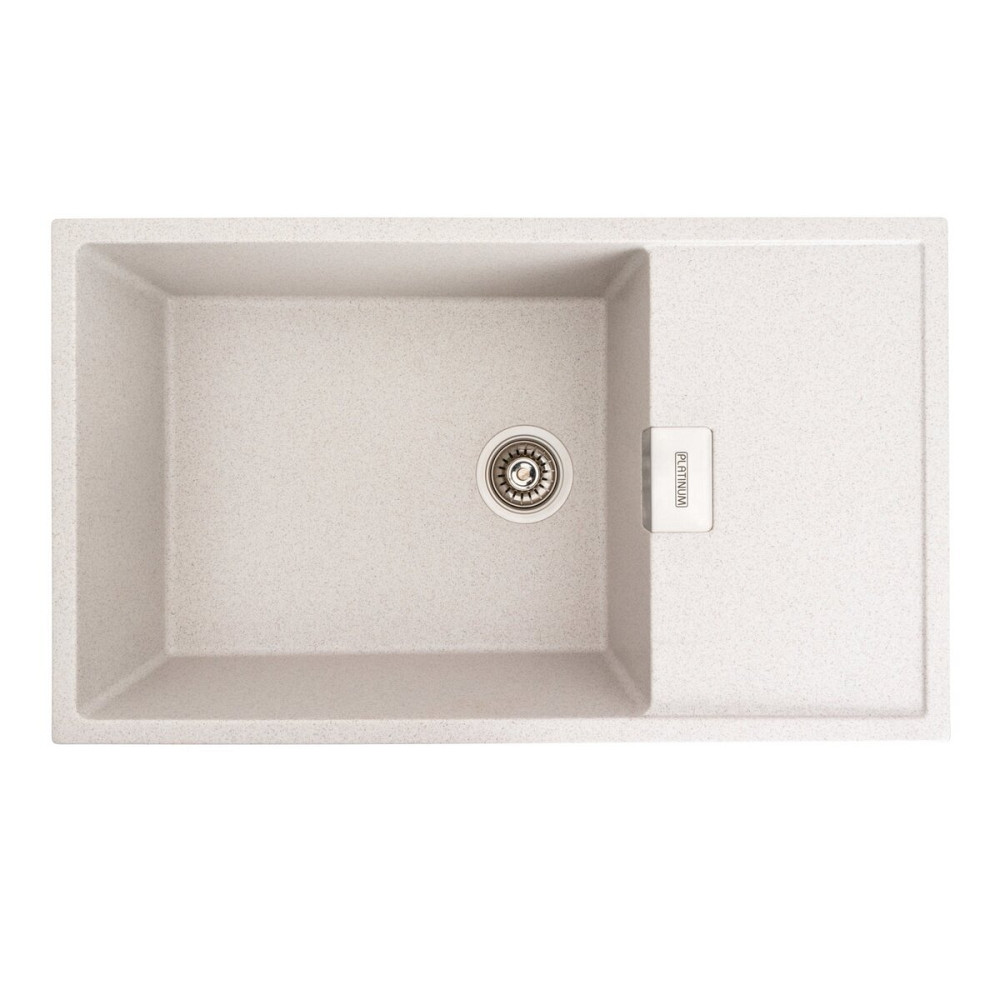 PLATINUM Гранітна мийка для кухні Platinum 8650 DIAMOND матова (топаз) Коломыя - изображение 1