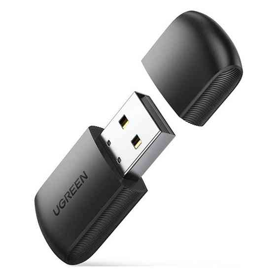 Дводіапазонний бездротовий Wi-Fi USB адапттер Ugreen AC650 2,4 ГГц CM448 20204 (Чорний) Николаев