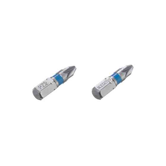 Комплект викруткових насадок, PZ2, 1/4"×25 мм, S2, 2 од., STORM Львів