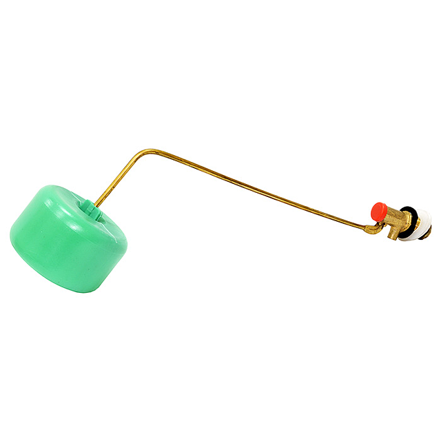 Кульовий кран для бачка унітаза Латунь 1/2 боковий підвід поплавок Харків - фото 1