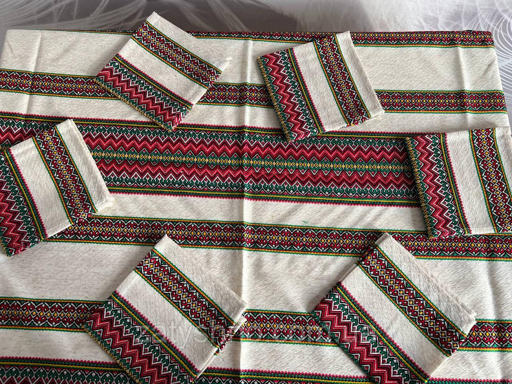 Вышитая скатерть с салфетками подарочная Киев - изображение 7