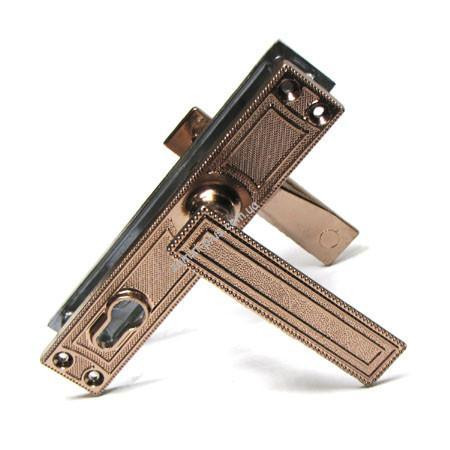 Ручки на планці на замок Мотор Січ ЗВ-7 бронза Харків - фото 3